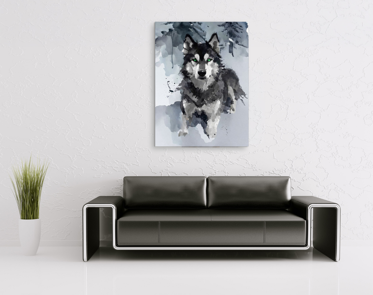 214-1762-wohnzimmer-Husky-mit grünen-Augen-galerie-qualitaet-glasbild